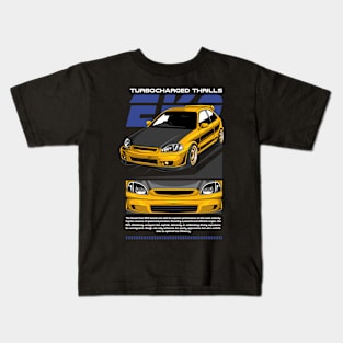 EK9 Turbocharged Thrills Kids T-Shirt